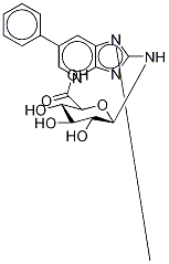 2-AMino-1-Methyl-6-phenyliMidazo[4,5-b]pyridine N-β-D-Glucuronide Struktur