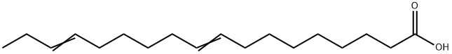 9,15-octadecadienoic acid Struktur