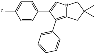 6-(4-Chlorophenyl)-2,3-Dihydro-2,2-DiMethyl-7-Phenyl-1H-Pyrrolizine Struktur