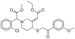 trans-Clopidogrel-MP-13C,d3 Ethyl Ester Derivative
(Mixture of DiastereoMers) Struktur