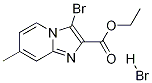 3-BroMo-7-Methyl-iMidazo[1,2-a]pyridine-2-carboxylic acid ethyl ester 
hydrobroMide Struktur