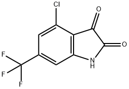 4-chloro-6-(trifluoroMethyl)indoline-2,3-dione Struktur