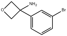 3-Oxetanamine, 3-(3-bromophenyl)- Struktur