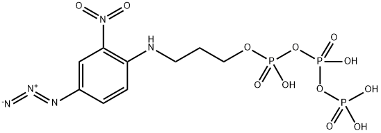 2-((4-azido-2-nitrophenyl)amino)propyl triphosphate Struktur