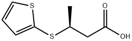 (3S)-3-(2-thienylthio)butanoic acid Struktur