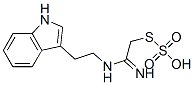 Thiosulfuric acid hydrogen S-[2-imino-2-[[2-(1H-indol-3-yl)ethyl]amino]ethyl] ester Struktur