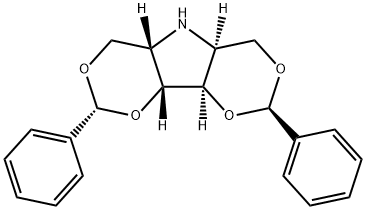 2,8-Diphenylhexahydro-4H-di[1,3]dioxino[5,4-b:4,5-d]pyrrole Struktur