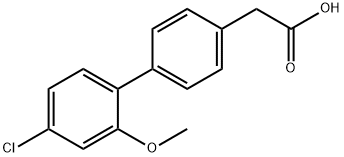 4-(4-Chloro-2-methoxyphenyl)phenylacetic acid Struktur