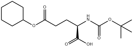 BOC-D-GLU(OCHEX)-OH Structure