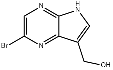 (2-bromo-5H-pyrrolo[2,3-b]pyrazin-7-yl)methanol Struktur