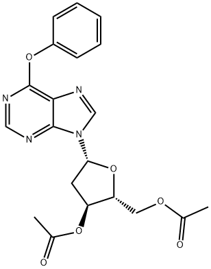 3',5'-DI-O-ACETYL-O6-PHENYL-2'-DEOXYINOSINE Struktur