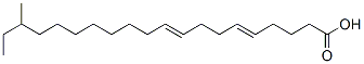 18-methyl-5,9-eicosadienoic acid Struktur