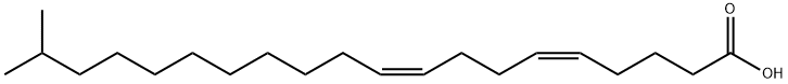 19-methyl-5,9-eicosadienoic acid Struktur