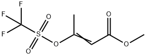 3-TRIFLUOROMETHANESULFONYLOXY-BUT-2-ENOIC ACID METHYL ESTER Struktur