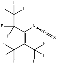 PERFLUORO-(2-METHYL-3-ISOTHIOCYANATO)PENT-2-ENE Struktur