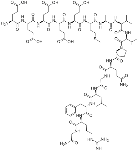 GLU-GLU-GLU-GLU-GLU-MET-ALA-VAL-VAL-PRO-GLN-GLY-LEU-PHE-ARG-GLY-NH2 Structure