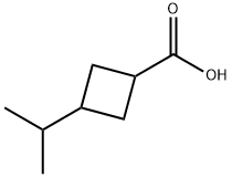 3-Isopropylcyclobutanecarboxylic acid Struktur