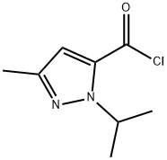 1H-Pyrazole-5-carbonyl chloride, 3-methyl-1-(1-methylethyl)- (9CI) Struktur