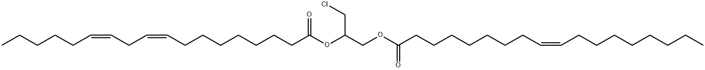 rac 1-Oleoyl-2-linoleoyl-3-chloropropanediol Struktur