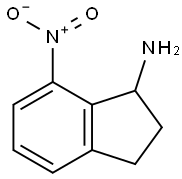 7-nitro-2,3-dihydro-1H-inden-1-amine Struktur