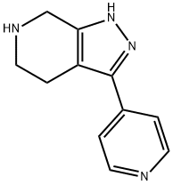 3-(pyridin-4-yl)-4,5,6,7-tetrahydro-1H-pyrazolo[3,4-c]pyridine Struktur