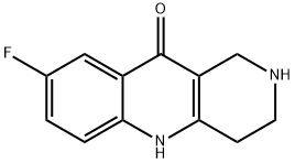 8-Fluoro-1,3,4,5-tetrahydrobenzo-[b]-1,6-naphthyridin-10(2H)-one Struktur