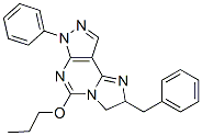 2,7-dihydro-7-phenyl-2-(phenylmethyl)-5-propoxy-3H-imidazo(1,2-c)pyrazolo(4,3-e)pyrimidine Struktur