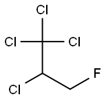 Tetrachlorofluoropropane Struktur