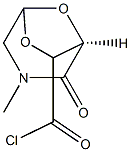 6,8-Dioxa-3-azabicyclo[3.2.1]octane-7-carbonyl chloride, 3-methyl-2-oxo-, (1R-exo)- (9CI) Struktur