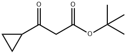 BETA-OXO-CYCLOPROPANEPROPANOIC ACID 1,1-DIMETHYLETHYL ESTER Struktur