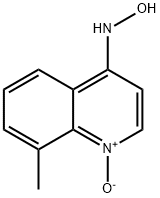 8-METHYL-4-HYDROXYLAMINOQUINOLINE1-OXIDE Struktur