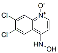 6,7-DICHLORO-4-HYDROXYLAMINOQUINOLINE1-OXIDE Struktur