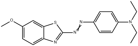 N,N-diethyl-4-[(6-methoxy-2-benzothiazolyl )azo]-Benzenamine Struktur