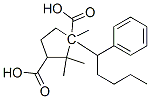 1-(1-phenylpentyl) hydrogen camphorate  Struktur