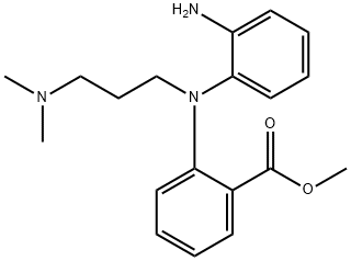 2-[(2-Aminophenyl)[3-(dimethylamino)propyl]amino]benzoic acid methyl ester Struktur