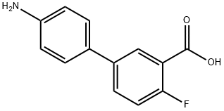 5-(4-AMinophenyl)-2-fluorobenzoic acid Struktur