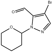 4-Bromo-2-(oxan-2-yl)pyrazole-3-carbaldehyde Struktur