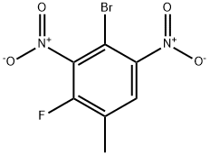 2-Bromo-4-fluoro-5-methyl-1,3-dinitrobenzene Struktur