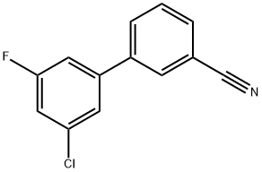 3-(3-Chloro-5-fluorophenyl)benzonitrile Struktur