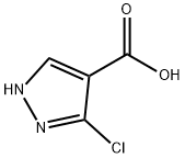 3-Chloro-1H-pyrazole-4-carboxylic acid Struktur