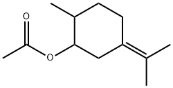 2-methyl-5-(1-methylethylidene)cyclohexyl acetate Struktur