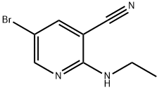 5-bromo-2-(ethylamino)nicotinonitrile Struktur