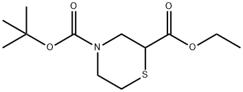 Ethyl N-Boc-2-thioMorpholinecarboxylate Struktur