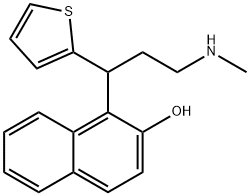 (RS)-1-[3-(MethylaMino)-1-(2-thienyl)propyl]-2-naphthalenol Struktur