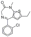 ClotiazepaM-13C,d3 Struktur