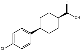 cis-4-(4-Chlorophenyl)cyclohexanecarboxylic Acid Struktur