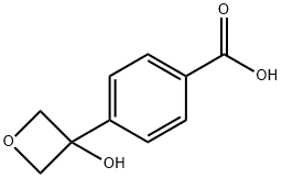 4-(3-Hydroxyoxetan-3-yl)benzoic acid Struktur