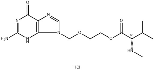 Acyclovir N-Methyl-L-valinate Hydrochloride Struktur