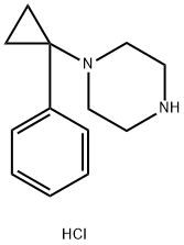 1-(1-phenylcyclopropyl)piperazine HYDROCHLORIDE Struktur