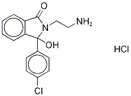 2-(2-Aminoethyl)-3-(4-chlorophenyl)-3-hydroxyphthalimidine Hydrochloride Struktur